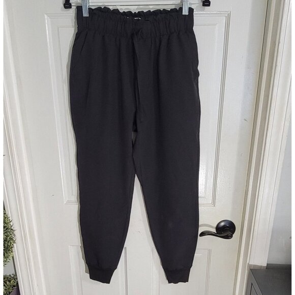 Abercrombie Fitch Womens Black Jogger Pants Elastic Drawstring Waist‎ Size S - Picture 5 of 9